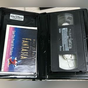 Walt Disney Fantasia VHS Tape With Original Paperwork